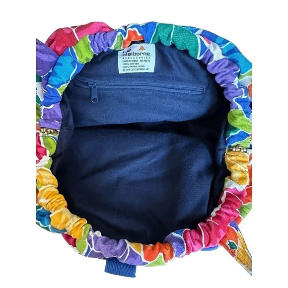 Liz Claiborne Accessories Floral Print Garden Crossbody Slouch Bag - Picture 7 of 12